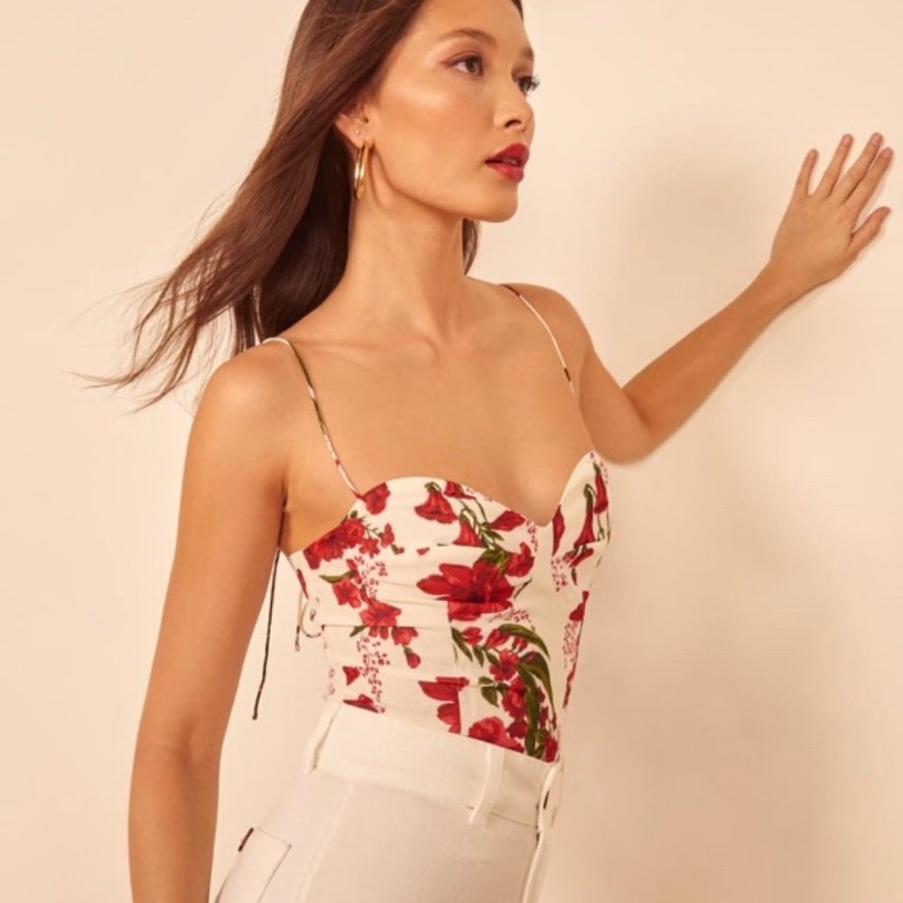 Reformation Liza Top (Georgette) - 10